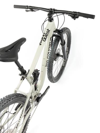 Celoodpružené MTB 29" Lee Cougan Quest Sram SX Eagle 1x12, velikost S – 16" (40,5 cm), šedá lesklá
