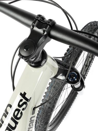 Celoodpružené MTB 29" Lee Cougan Quest Shimano Deore 1x12, velikost M – 17,5" (44 cm), šedá lesklá
