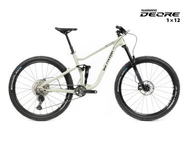 Celoodpružené MTB 29" Lee Cougan Quest Shimano Deore 1x12, velikost M – 17,5" (44 cm), šedá lesklá