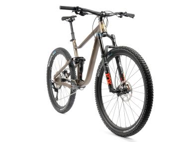 Celoodpružené MTB 29" Lee Cougan Quest Shimano SLX 1x12, velikost L – 19" (48 cm), hnědozlatá matná