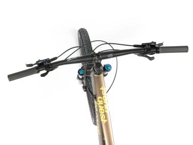 Celoodpružené MTB 29" Lee Cougan Quest Shimano SLX 1x12, velikost L – 19" (48 cm), hnědozlatá matná