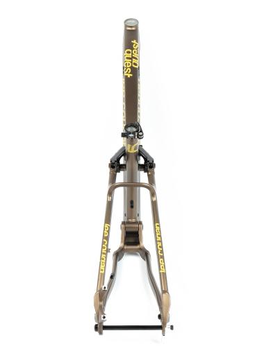 Celoodpružené MTB 29" Lee Cougan Quest Shimano XT/SLX 1x12, velikost M – 17,5" (44 cm), hnědozlatá matná