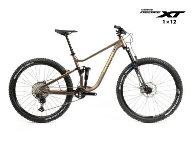 Celoodpružené MTB 29" Lee Cougan Quest Shimano XT/SLX 1x12, velikost M – 17,5" (44 cm), hnědozlatá matná