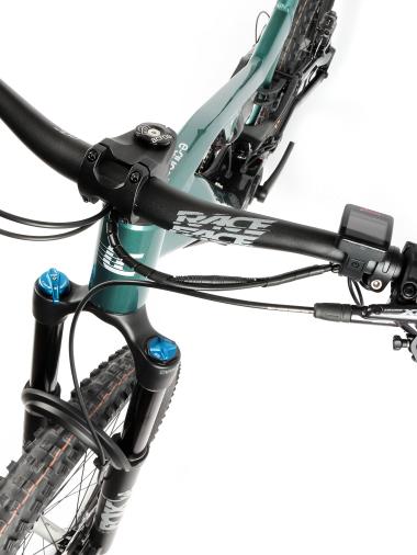 Celoodpružené elektrokolo  MTB 29"/27,5" Lee Cougan E-Quest – Brose S / 725 Wh, 20 Ah / Shimano XT 1x12 , velikost M – 17,5" – barva černo-military green lesklá