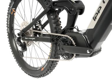 Celoodpružené elektrokolo  MTB 29"/27,5" Lee Cougan E-Quest – Brose S / 725 Wh, 20 Ah / Shimano Deore  1x12, velikost  S – 16" – barva černo-šedá matná