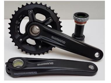 SHIMANO DEORE FC-MT500 kliky, 2x10kolo, 175mm, 36x26z  + středové složení BSA