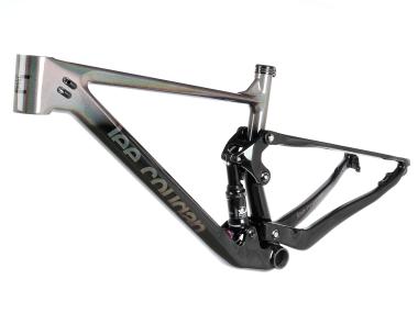 Celoodpružený karbonový rámový set   MTB 29" Lee Cougan Crossfire , velikost  S -16" (42cm) barva černá/chameleon lesk