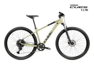Kolo MTB 29" Cube Aim Race Shimano CUES U6000 1x10, velikost M –16", olivová