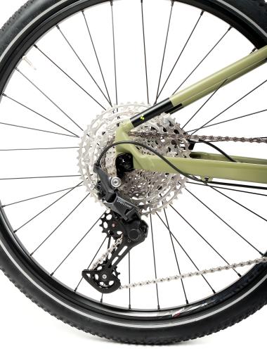 Kolo MTB 27,5" Cube Aim Race Shimano Deore 1x11, velikost XS – 13", olivová