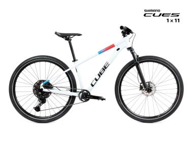 Kolo MTB 27,5" Cube Aim SLX Shimano CUES U6000 1x11, velikost S – 14", bílá