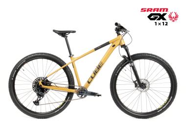 Kolo MTB 29" Cube Aim EX Sram GX Eagle 1x12, velikost M – 16", karamelová