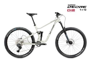 Celoodpružené MTB 29" Lee Cougan Quest SHIMANO Deore Di2 M6250 1x12, velikost M – 17,5" (44 cm), šedá lesklá