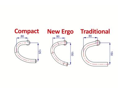 FSA GOSSAMER Wing Compact  řídítka silniční Alu 31,8mm, šířka 420mm, černá mat