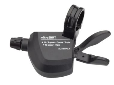 microSHIFT SL-M850-L3 - řadící páčka MTB - pouze levá páčka pro 2/3 převodník