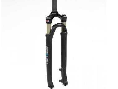 SR Suntour  NCX  - DS - LO Air odpružená vidlice  Trekking 28"  zdvih 63 mm ,  A-head 1 1/8" ,černá lesklá