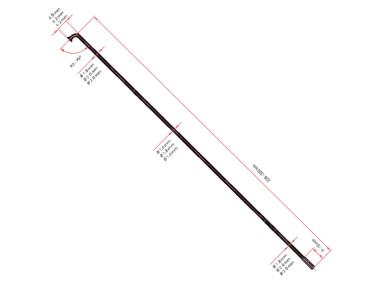 DT Swiss Competition double butted 2,0/1,8/2,0 mm x 294 mm drát bez niple černý