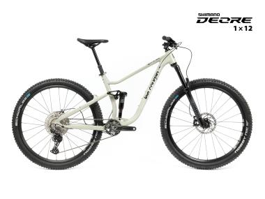 Celoodpružené MTB 29" Lee Cougan Quest Shimano Deore M6200  1x12, velikost L – 19" (48 cm), šedá lesklá