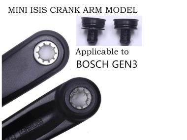 Prowheel Gen3  kliky bez převodníku e-Bike Mini ISIS 170 mm černá OEM
