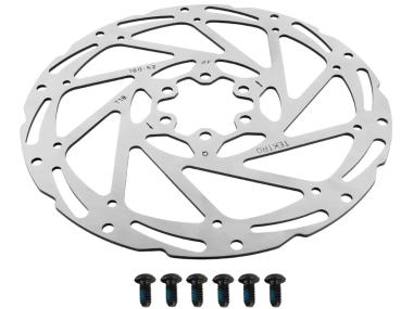 TEKTRO TR180-52 brzdový kotouč - 6děr 180mm/tloušťka 1,8mm + šrouby