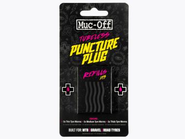 MUC-OFF Tubeless Puncture Plugs Refills sada náhradních knotů na opravu bezdušových plášťů 15 ks
