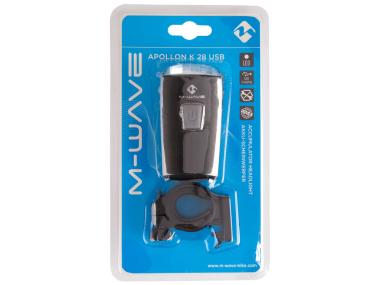 Světlo přední M-WAVE Apollon K 28 USB