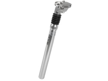 Sedlovka ZOOM odpružená průměr 25,4mm délka 350mm zdvih 35mm barva stříbrná