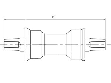 M-WAVE Carousel BB Repair osa středová opravná osa 68/119mm