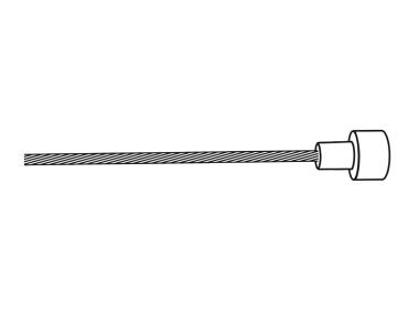 Lanko brzdové silniční PROMAX zadní 2000mm BOX-nerezové