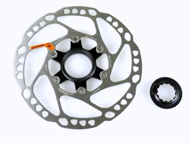 Shimano DEORE SM-RT64 brzdový kotouč 160mm Center Lock  + závěrná matice (vnitřní ozubení)