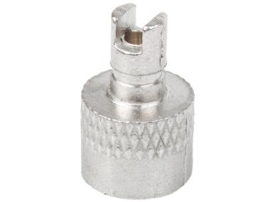Čepička ventilku Auto kovová s klíčkem