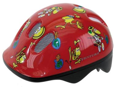 Přilba Mighty Children XS Frogs červená