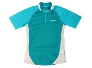 SHIMANO dres s krátkým rukávem dámský modrá/zelená, S
