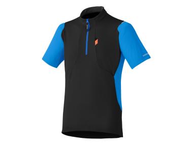 SHIMANO Touring dres černá/modrá, L