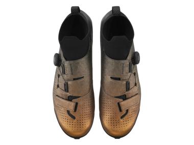 SHIMANO SH-RX801R gravel tretry pánské metalická oranžová - velikost EU 44