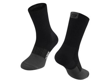 FORCE FLAKE termo ponožky černá/šedá, L–XL (42–47)