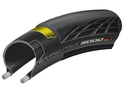 Plášť Silniční CONTINENTAL Grand Prix 5000 kevlar skládací 700x25C barva černá