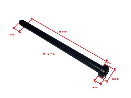 E-Thru osa axle 12/175mm pro zadní pevné náboje