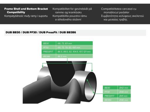 Sram - DUB Pressfit středové složení MTB 89/92mm - 41mm