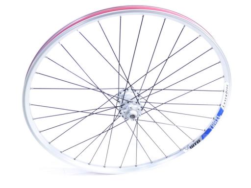 Zapletené kolo MTB 26" WTB-Trial/Formula Disc 6 děr, pouze přední na pevnou osu 15mm - bílé