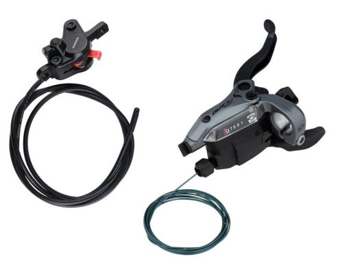 Shimano Alivio BR-M4050 + BR-MT400 kotoučová zadní brzda s řazením - 9s (J-KIT) - OEM