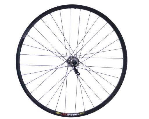 Zapletené přední kolo MTB 26" Mavic 317 Disc -Shimano LX HB-M585, černý