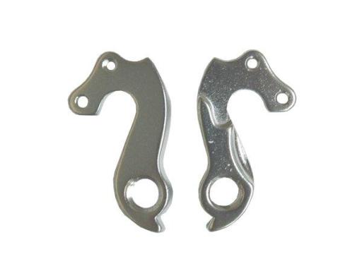 Steel frame rear derailleur hanger silver