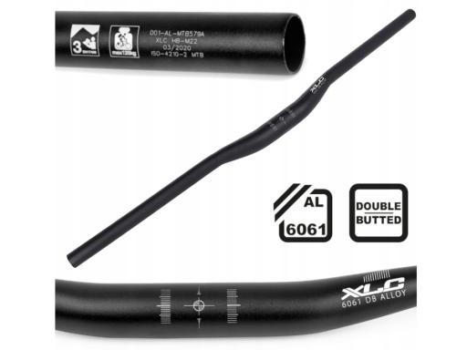 Řídítka MTB XLC 6061DB  Light , Alu , 31,8mm , 760/15mm , barva černá mat