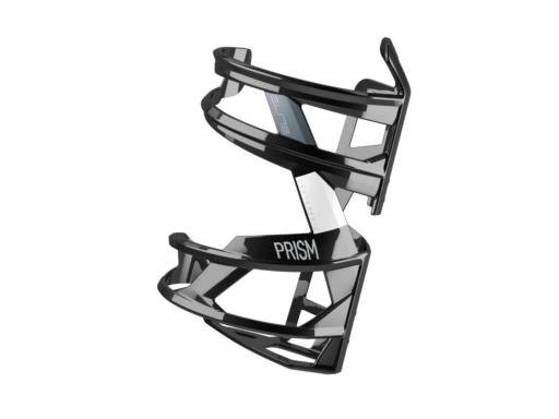 ELITE košík PRISM LEFT  černý lesklý/bílý