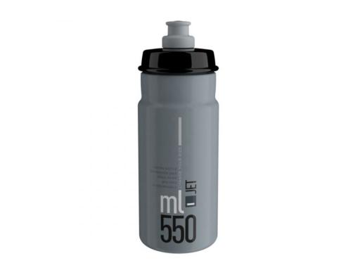 ELITE láhev JET šedá/černé logo 550ml