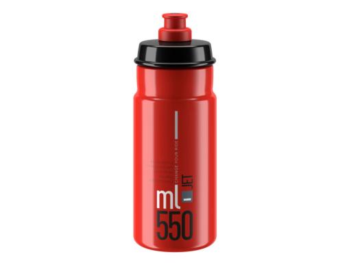 ELITE JET láhev červená/šedéé logo 550ml