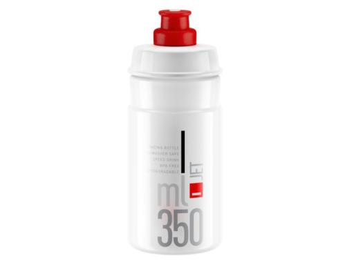 ELITE láhev JET  čirá/červené logo 350ml