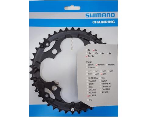 Shimano SH Acera FC-M361 převodník Fe 42z 3x7/8s, černý