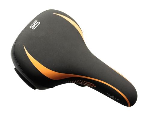 Saddle turistic  Selle Royal  Milo+ colour black-orange