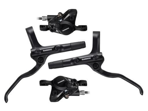 Shimano BR-MT201 + BL-MT201 kotoučové brzdy, přední 1000mm + zadní 1700mm